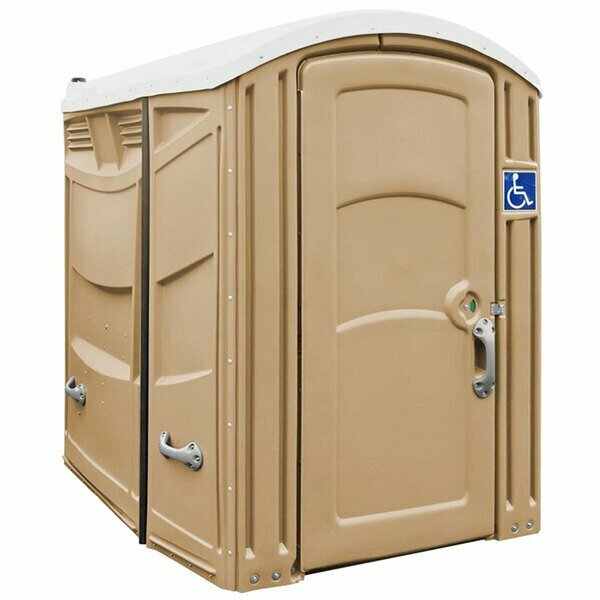 Satellite Freedom 2112A Sand ADA Compliant Portable Restroom - Assembled 6212112A